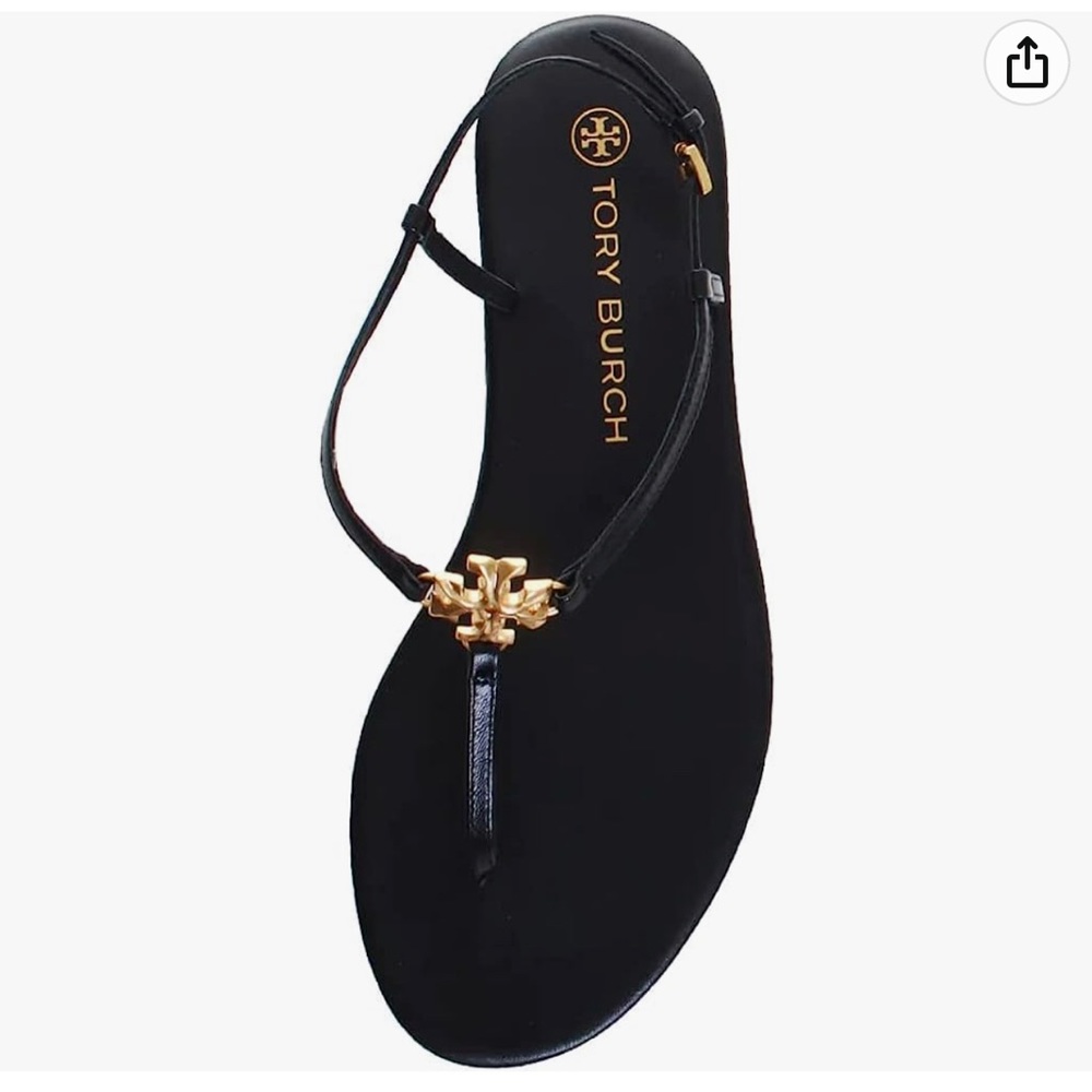 Tory Burch Capri Strap Sandal Perfect Black size 10